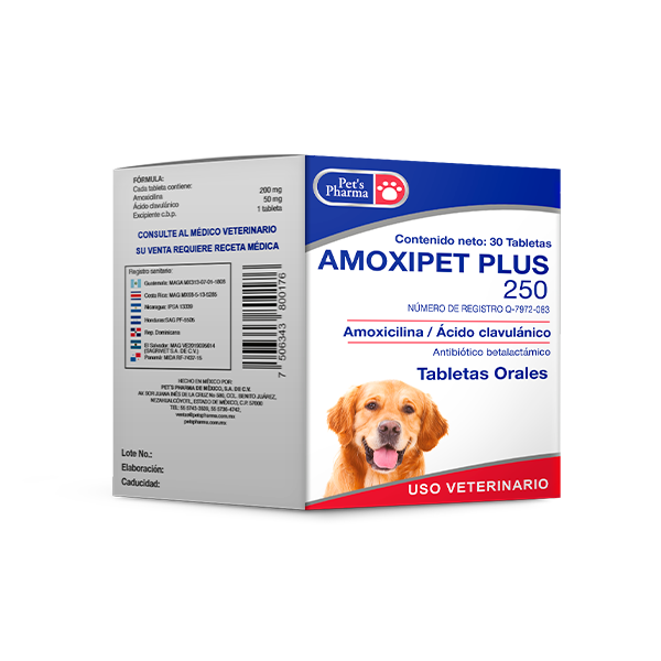 AMOXIPET PLUS 250MG UNIDAD