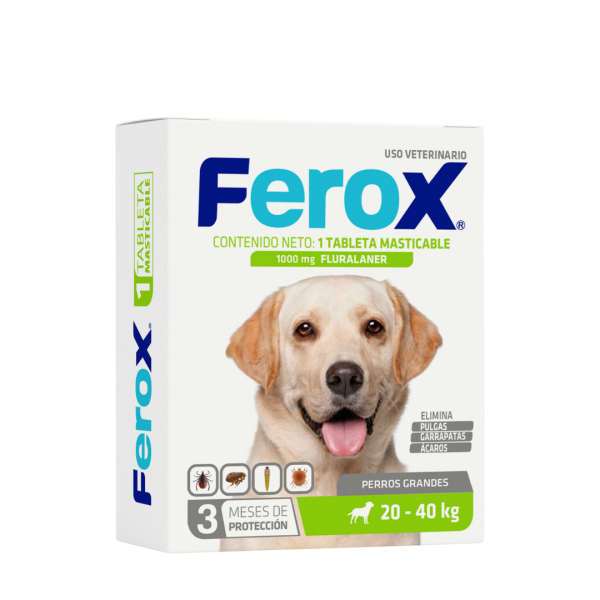 Ferox Tableta Para Perros 20 a 40 kgs