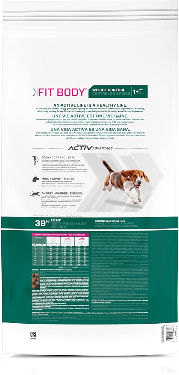 Eukanuba Fit Body Weight Control, 15 lb