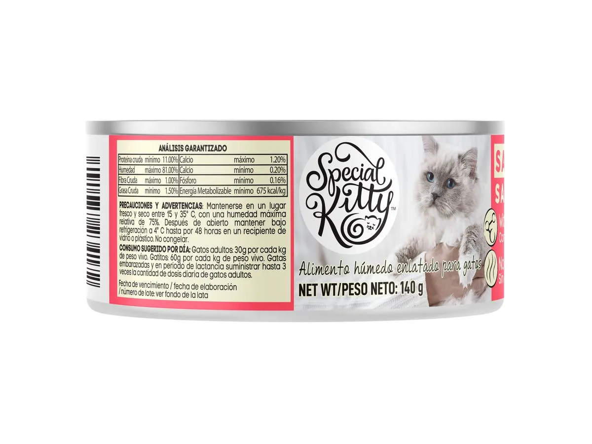 Lata Special Kitty Gato Sabor Salmon 140g