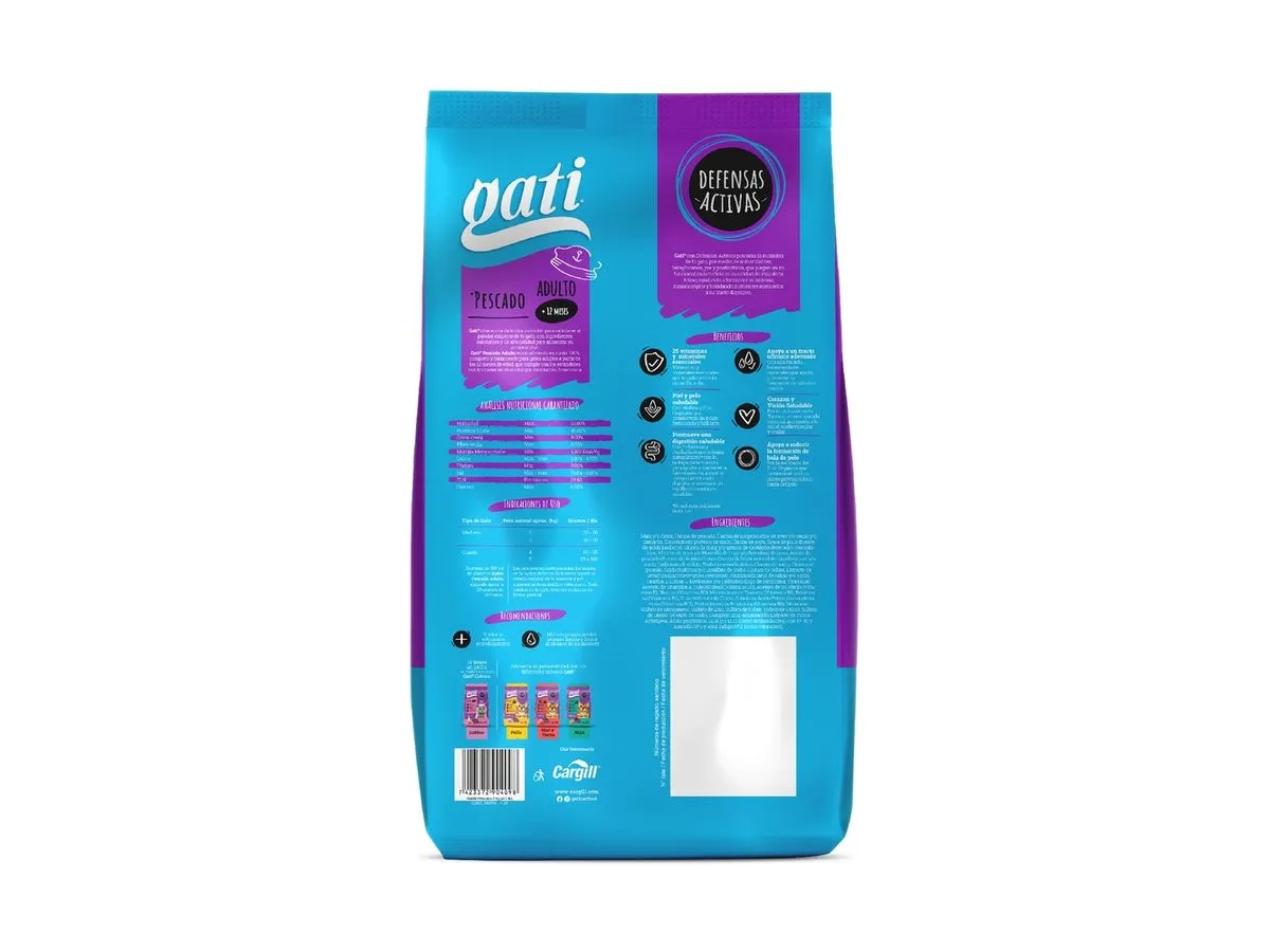 Gati Para Gato Adulto de Pescado 8Kg