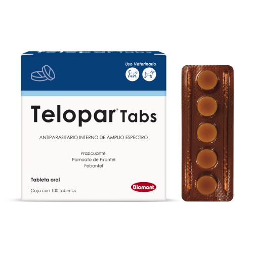 Telopar Tabs - Antiparasitario Interno - Perros y Gatos