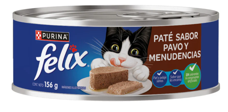 LATA FELIX PAVO MENUDENCIAS 156Gr.