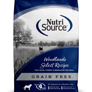 NUTRISOURCE LIBRE DE GRANOS JABALI, PAVO Y PESCADO MENHADEN 4LB