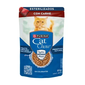 POUCH Cat Chow Gato Esterilizado Carne 85 gr