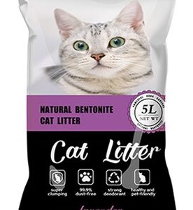 Arena para gatos de bentonita Natural 5Lb